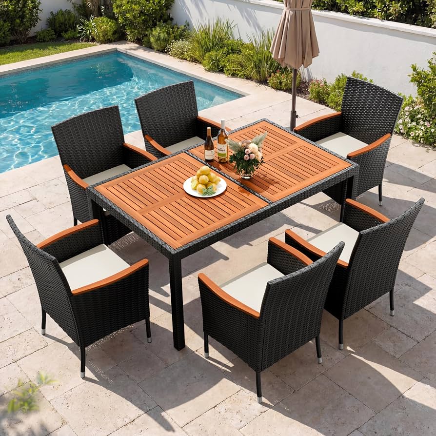 Comedor de terraza en rattan sintético 4