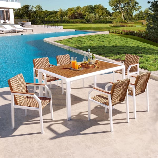Comedor de terraza en rattan sintético 6