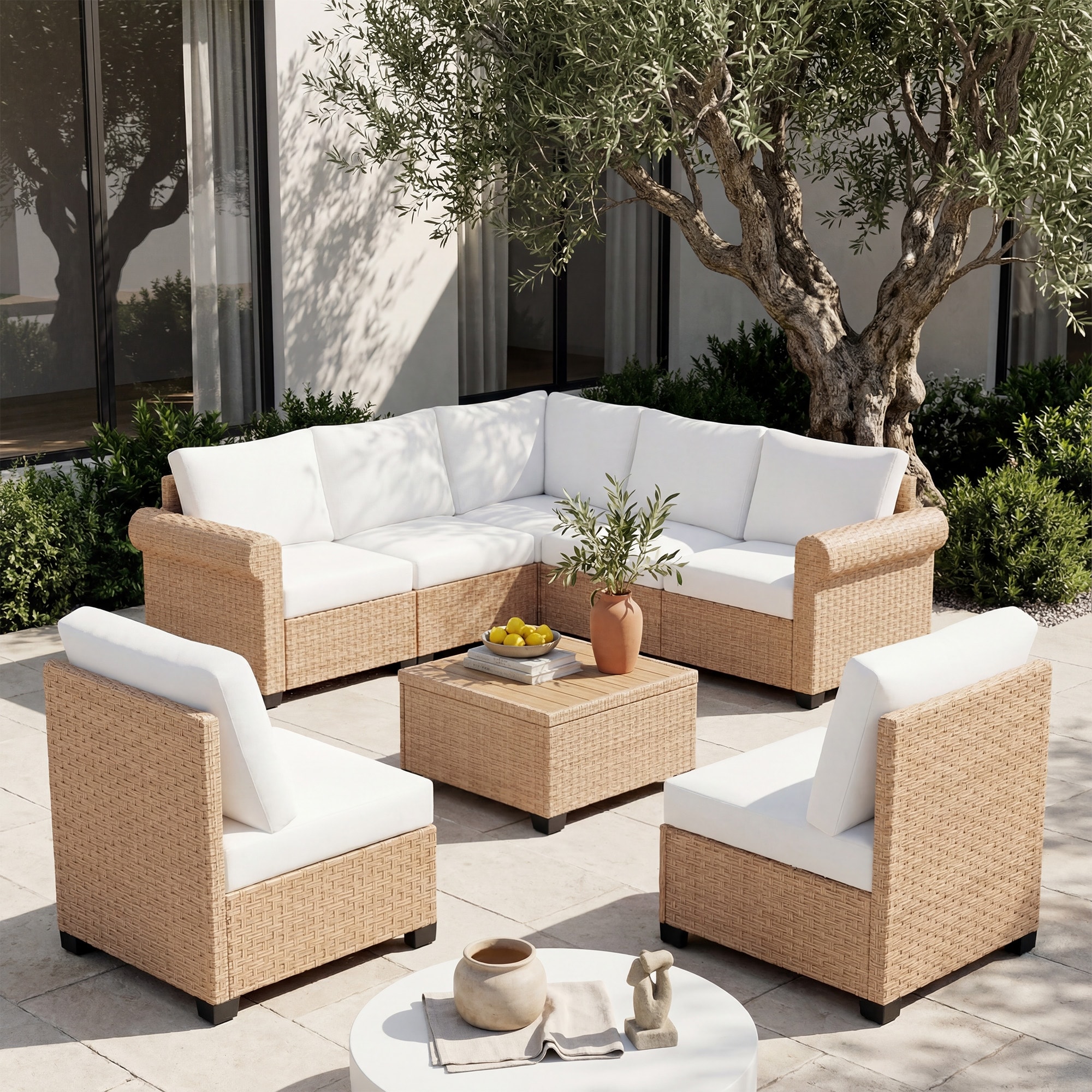 Mueble de terraza en rattan sintético 2