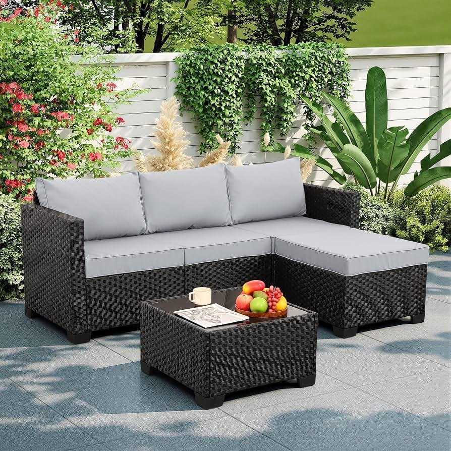 Mueble de terraza en rattan sintético 3