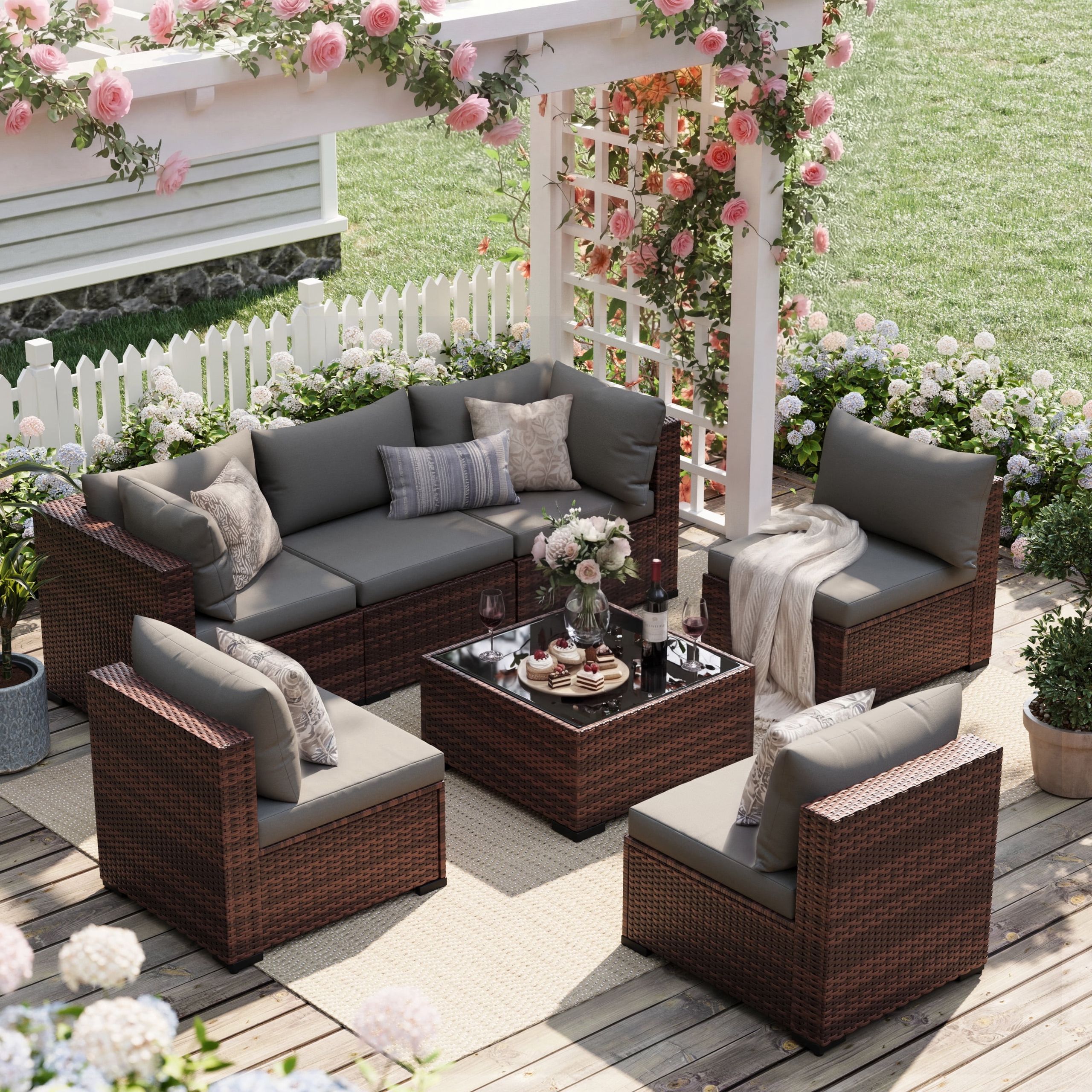 Mueble de terraza en rattan sintético 4