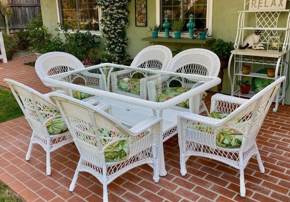 Mueble de terraza en rattan sintético 14