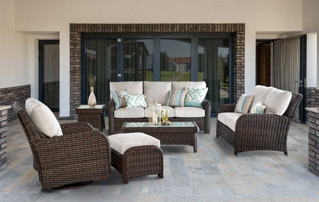 Mueble de terraza en rattan sintético 16