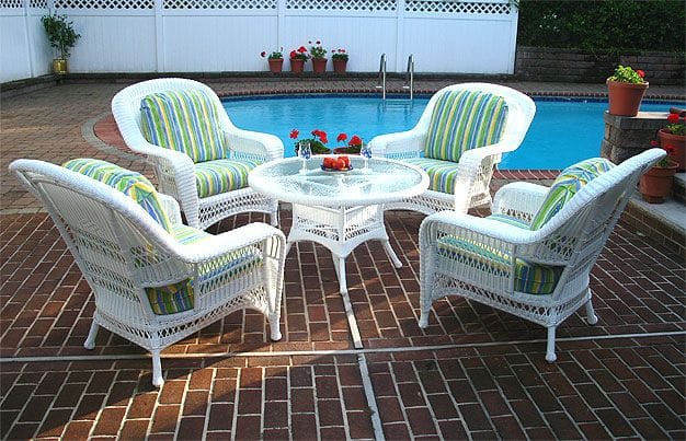 Mueble de terraza en rattan sintético 17