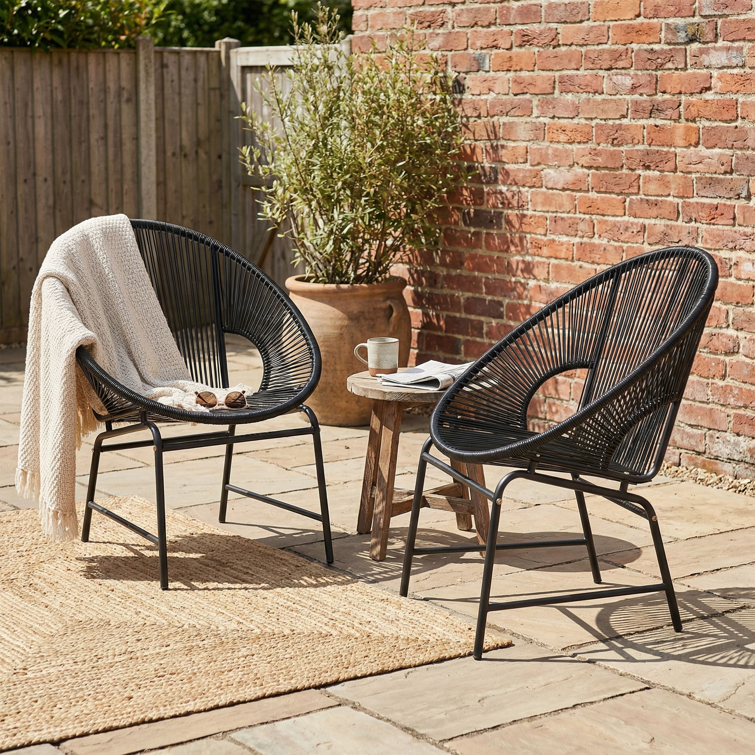Mueble de terraza en rattan sintético 24