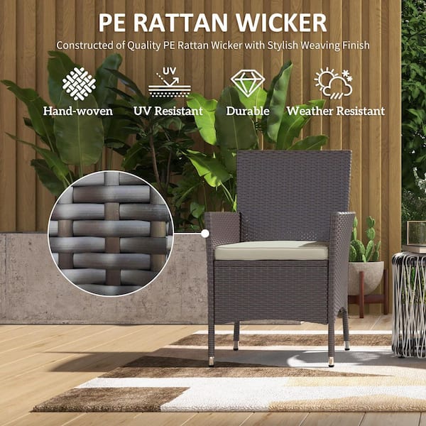 Mueble de terraza en rattan sintético 28
